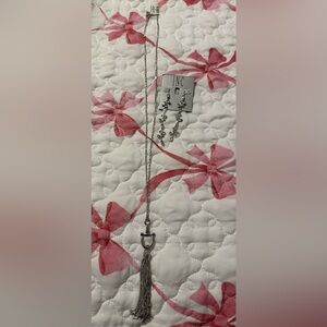 INC Long Gemstone Earrings + Charter Club Long Necklace